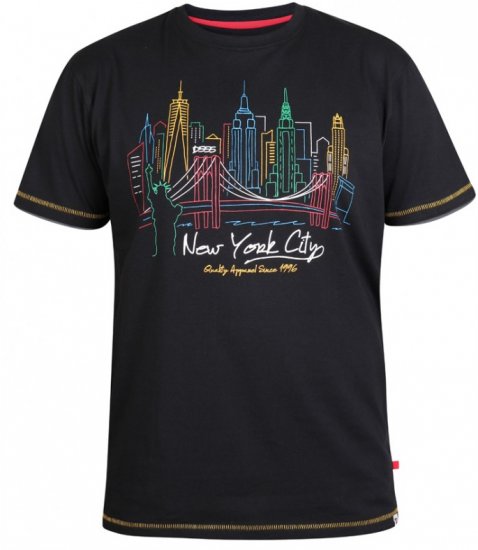D555 Shelby T-shirt Black - T-paidat - Isot T-paidat 2XL – 14XL