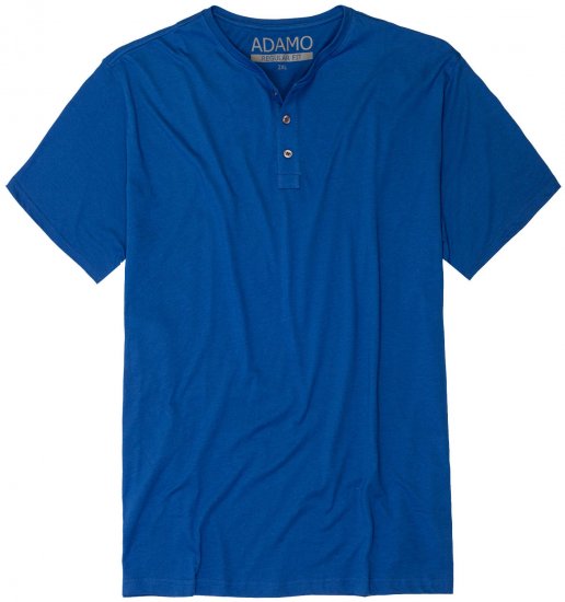 Adamo Silas Regular fit Serafino T-shirt Royal Blue - T-paidat - Isot T-paidat 2XL – 14XL