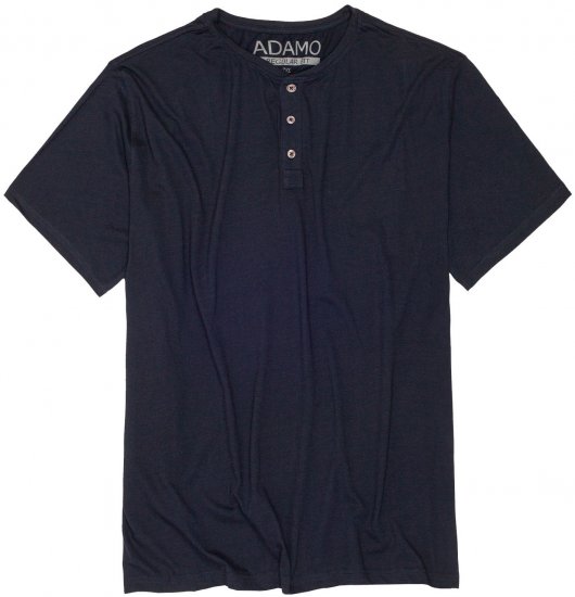 Adamo Silas Regular fit Serafino T-shirt Navy - T-paidat - Isot T-paidat 2XL – 14XL