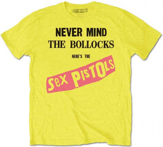 Sex Pistols Never Mind The Bollocks T-shirt Yellow - T-paidat - Isot T-paidat 2XL – 14XL