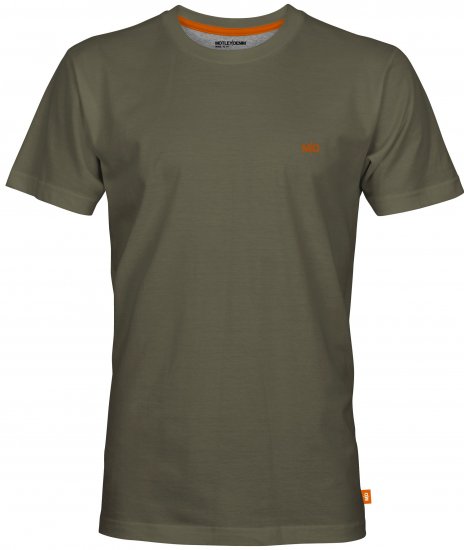 Motley Denim Stockholm T-shirt Dark Khaki - T-paidat - Isot T-paidat 2XL – 14XL