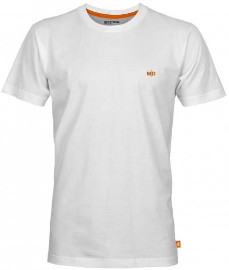 Motley Denim Stockholm T-shirt White - T-paidat - Isot T-paidat 2XL – 14XL