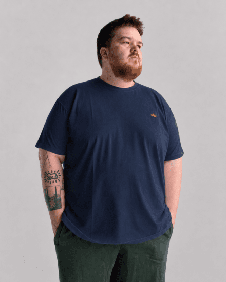 Motley Denim Stockholm T-shirt Dark Indigo - T-paidat - Isot T-paidat 2XL – 14XL