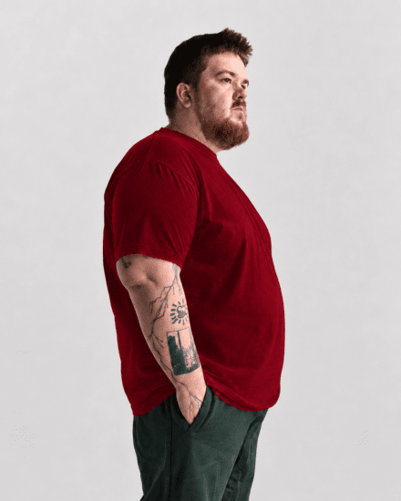 Motley Denim Stockholm T-shirt Red - T-paidat - Isot T-paidat 2XL – 14XL