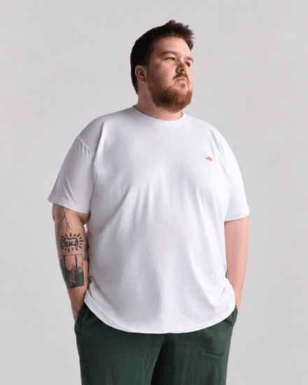 Motley Denim Stockholm T-shirt White - T-paidat - Isot T-paidat 2XL – 14XL