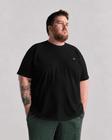 Motley Denim Stockholm T-shirt Black - T-paidat - Isot T-paidat 2XL – 14XL