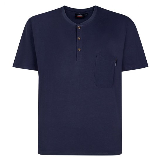 Espionage T447 Grandad Tee Musta - T-paidat - Isot T-paidat 2XL – 14XL
