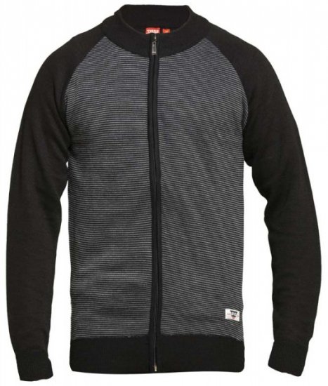 D555 Tanner Sweater Black - Hupparit ja collegepaidat - Miesten hupparit ja collegepaidat isot koot