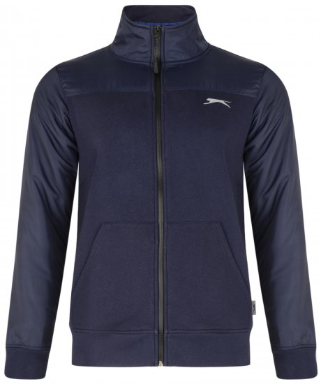 Slazenger Tatum Funnel Neck Navy - Hupparit ja collegepaidat - Miesten hupparit ja collegepaidat isot koot