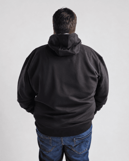 Motley Denim Riga Hoodie Black - Hupparit ja collegepaidat - Miesten hupparit ja collegepaidat isot koot