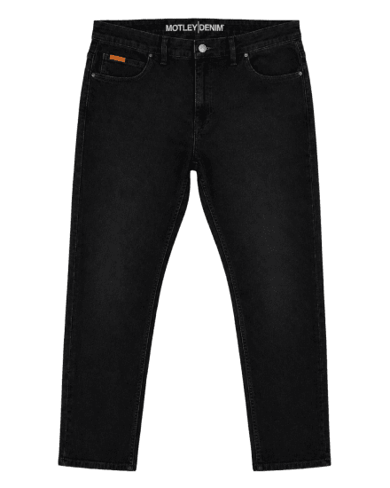 Motley Denim Soho 5-Pocket Jeans Black - Farkut ja housut - Miesten isot farkut ja isot housut W40-W70