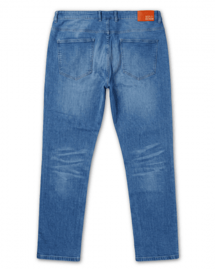 Motley Denim Soho 5-Pocket Jeans Blue Wash - Farkut ja housut - Miesten isot farkut ja isot housut W40-W70