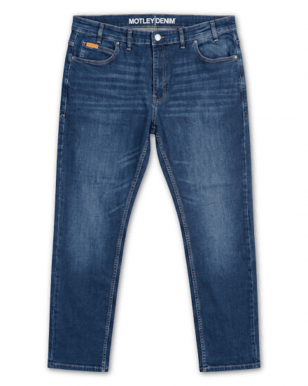 Motley Denim Soho 5-Pocket Jeans Mid Wash - Farkut ja housut - Miesten isot farkut ja isot housut W40-W70
