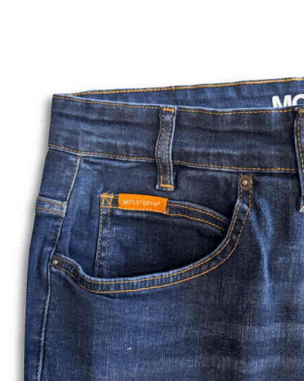 Motley Denim Soho 5-Pocket Jeans Mid Wash - Farkut ja housut - Miesten isot farkut ja isot housut W40-W70