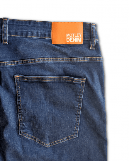 Motley Denim Soho 5-Pocket Jeans Mid Wash - Farkut ja housut - Miesten isot farkut ja isot housut W40-W70