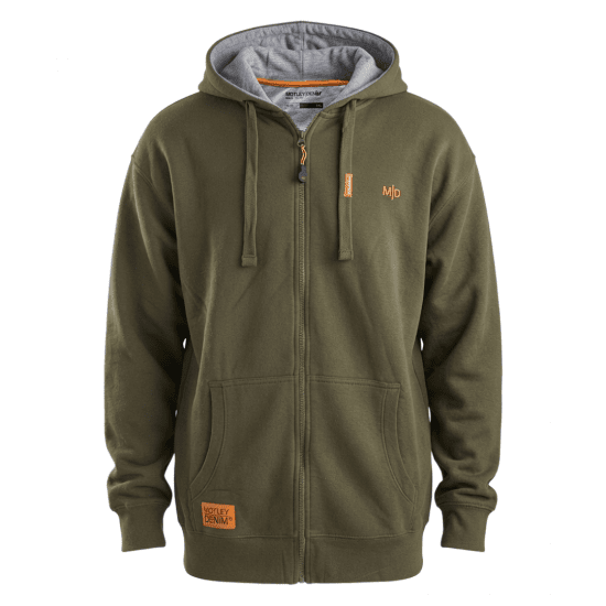 Motley Denim Copenhagen Hoodie Dark Khaki - Hupparit ja collegepaidat - Miesten hupparit ja collegepaidat isot koot