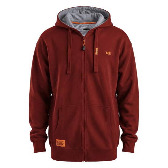 Motley Denim Copenhagen Hoodie Red - Hupparit ja collegepaidat - Miesten hupparit ja collegepaidat isot koot