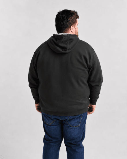 Motley Denim Copenhagen Hoodie Charcoal - Hupparit ja collegepaidat - Miesten hupparit ja collegepaidat isot koot