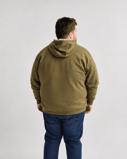 Motley Denim Copenhagen Hoodie Dark Khaki - Hupparit ja collegepaidat - Miesten hupparit ja collegepaidat isot koot