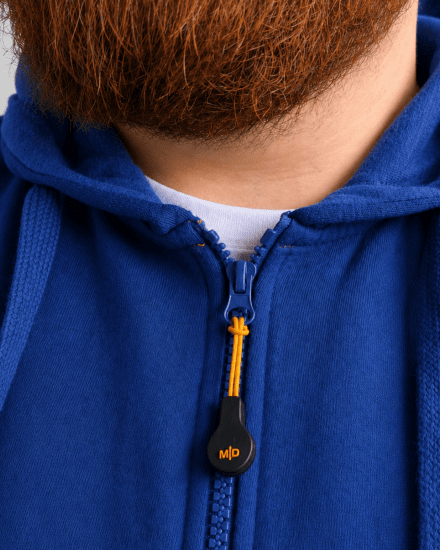 Motley Denim Copenhagen Hoodie Royal Blue - Hupparit ja collegepaidat - Miesten hupparit ja collegepaidat isot koot