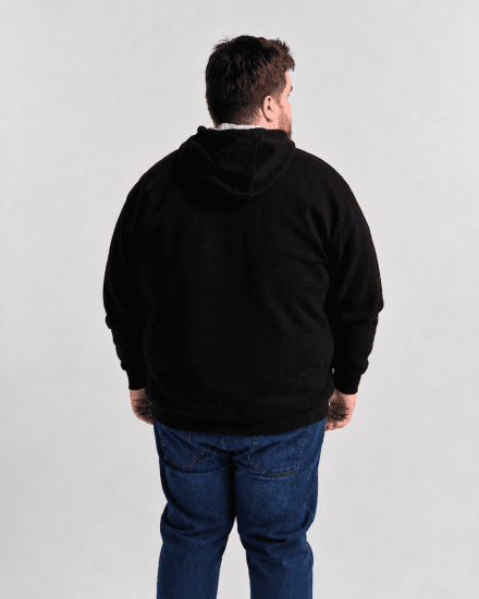 Motley Denim Copenhagen Hoodie Black - Hupparit ja collegepaidat - Miesten hupparit ja collegepaidat isot koot