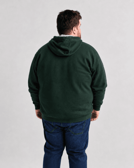 Motley Denim Copenhagen Hoodie Racing Green - Hupparit ja collegepaidat - Miesten hupparit ja collegepaidat isot koot