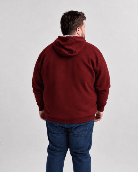Motley Denim Copenhagen Hoodie Red - Hupparit ja collegepaidat - Miesten hupparit ja collegepaidat isot koot