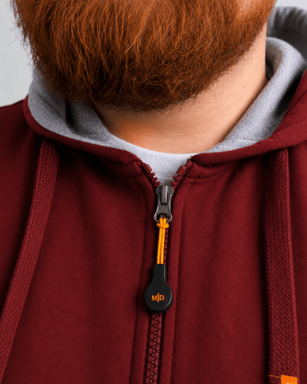 Motley Denim Copenhagen Hoodie Red - Hupparit ja collegepaidat - Miesten hupparit ja collegepaidat isot koot