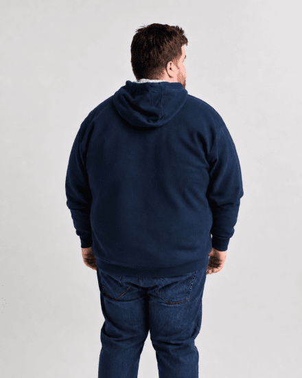 Motley Denim Copenhagen Hoodie Dark Indigo - Hupparit ja collegepaidat - Miesten hupparit ja collegepaidat isot koot
