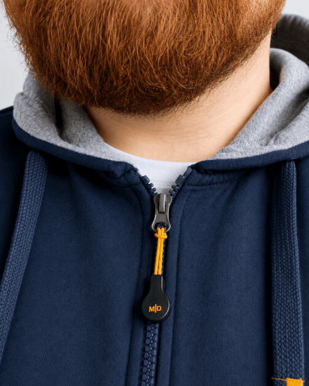 Motley Denim Copenhagen Hoodie Dark Indigo - Hupparit ja collegepaidat - Miesten hupparit ja collegepaidat isot koot