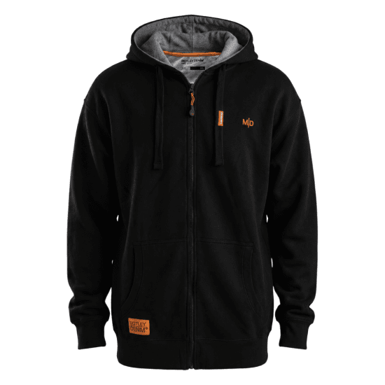 Motley Denim Copenhagen Hoodie Black - Hupparit ja collegepaidat - Miesten hupparit ja collegepaidat isot koot