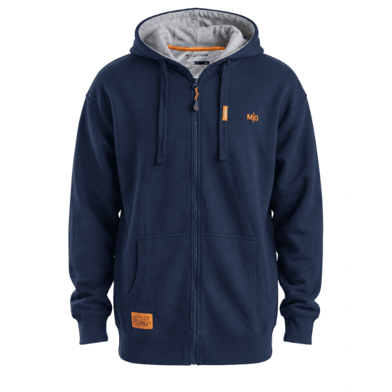 Motley Denim Copenhagen Hoodie Dark Indigo - Hupparit ja collegepaidat - Miesten hupparit ja collegepaidat isot koot
