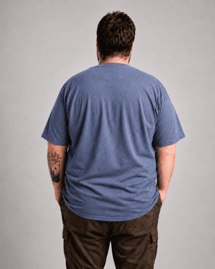 Motley Denim Milan T-paita Vaalea indigo - T-paidat - Isot T-paidat 2XL – 14XL