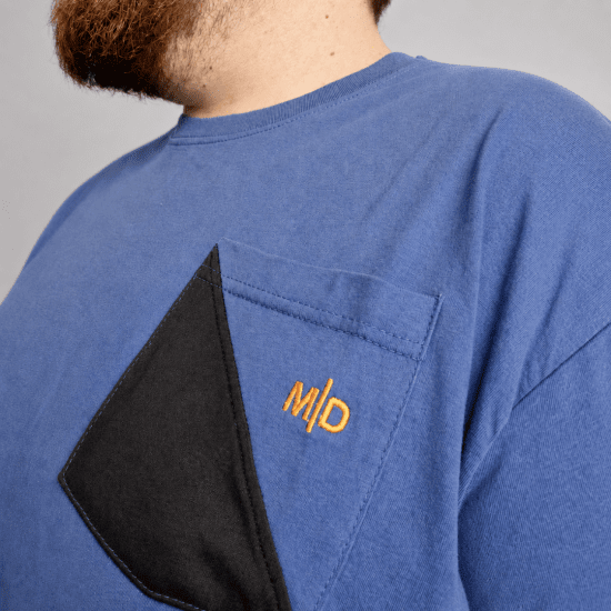Motley Denim Milan T-paita Vaalea indigo - T-paidat - Isot T-paidat 2XL – 14XL