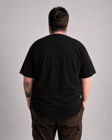 Motley Denim Milan T-paita Musta - T-paidat - Isot T-paidat 2XL – 14XL