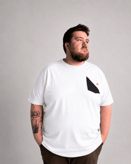 Motley Denim Milan T-paita Valkoinen - T-paidat - Isot T-paidat 2XL – 14XL