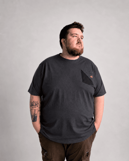 Motley Denim Milan T-paita Tummanharmaa - T-paidat - Isot T-paidat 2XL – 14XL