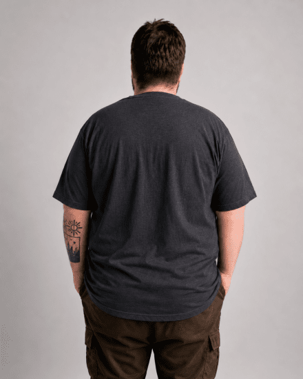 Motley Denim Milan T-paita Tummanharmaa - T-paidat - Isot T-paidat 2XL – 14XL