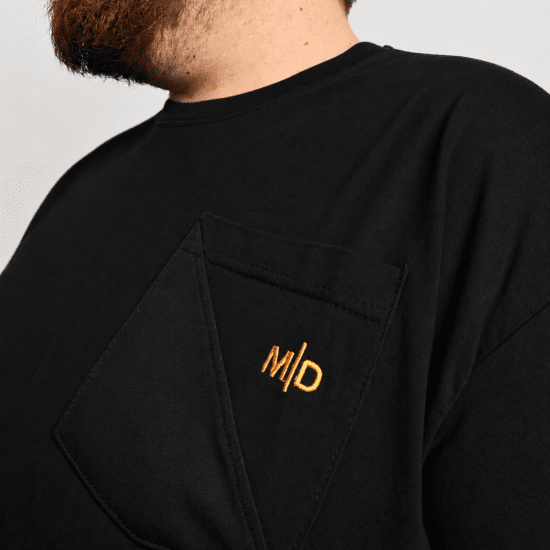 Motley Denim Milan T-paita Musta - T-paidat - Isot T-paidat 2XL – 14XL