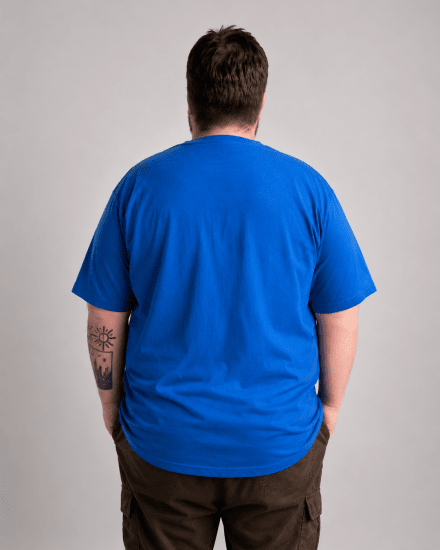 Motley Denim Milan T-paita Royal sininen - T-paidat - Isot T-paidat 2XL – 14XL