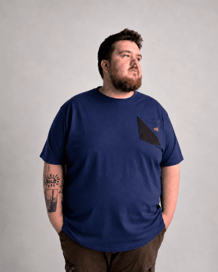Motley Denim Milan T-paita Tumma indigo - T-paidat - Isot T-paidat 2XL – 14XL