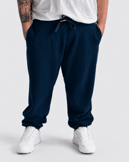 Motley Denim Berlin Sweatpants Dark Indigo - Collegehousut ja collegeshortsit - Miesten Isot collegehousut ja collegeshortsit