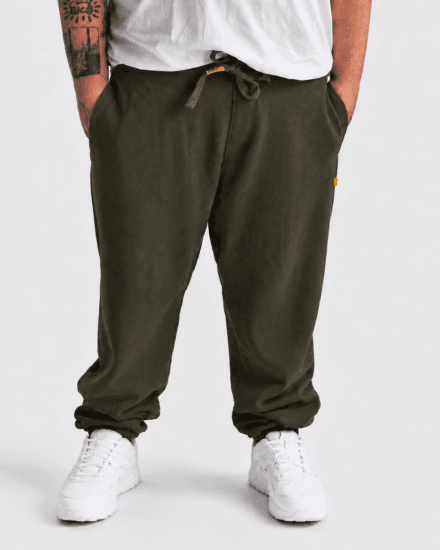 Motley Denim Berlin Sweatpants Dark Khaki - Collegehousut ja collegeshortsit - Miesten Isot collegehousut ja collegeshortsit