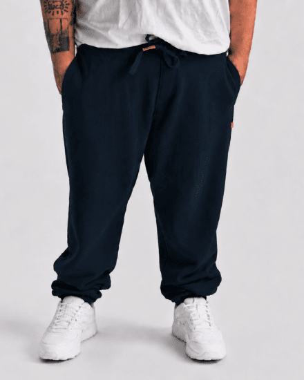 Motley Denim Berlin Sweatpants Navy - Collegehousut ja collegeshortsit - Miesten Isot collegehousut ja collegeshortsit