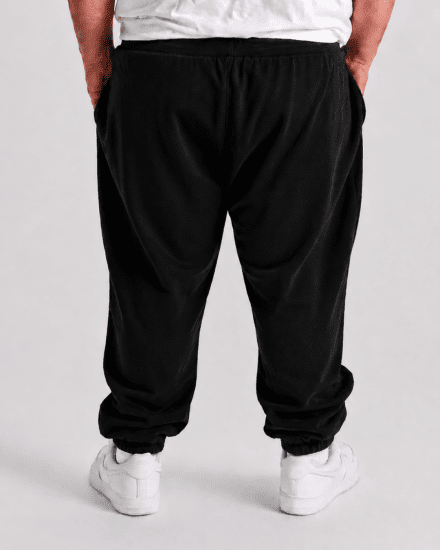 Motley Denim Berlin Sweatpants Black - Collegehousut ja collegeshortsit - Miesten Isot collegehousut ja collegeshortsit
