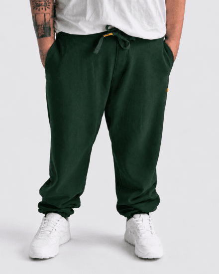 Motley Denim Berlin Sweatpants Racing Green - Collegehousut ja collegeshortsit - Miesten Isot collegehousut ja collegeshortsit