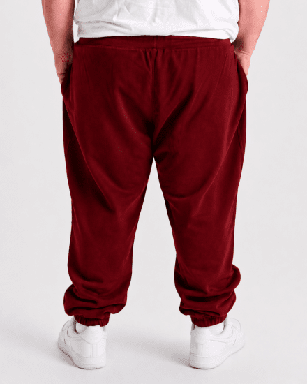 Motley Denim Berlin Sweatpants Red - Collegehousut ja collegeshortsit - Miesten Isot collegehousut ja collegeshortsit