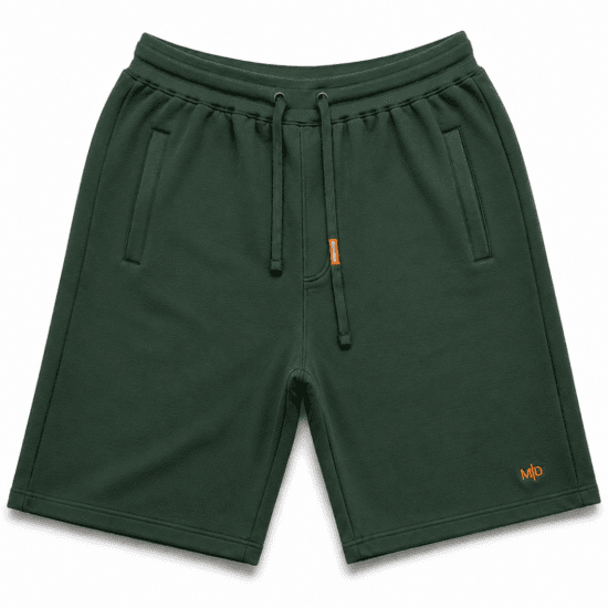 Motley Denim Paris Sweatshorts Racing Green - Collegehousut ja collegeshortsit - Miesten Isot collegehousut ja collegeshortsit