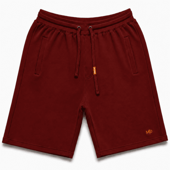 Motley Denim Paris Sweatshorts Red - Collegehousut ja collegeshortsit - Miesten Isot collegehousut ja collegeshortsit