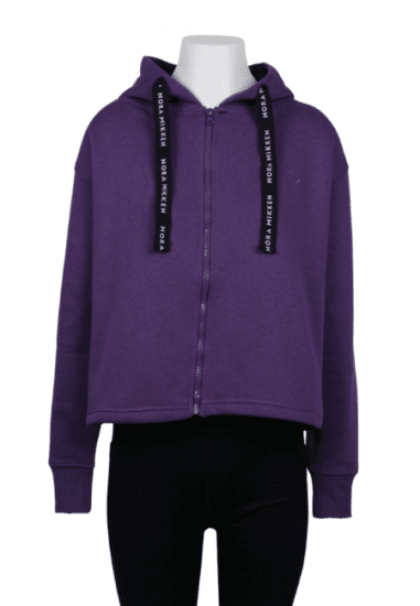 Nora Mikken GERTRUD Cropped Hoodie Purple - NAISTEN VAATTEET XS-XXL - 